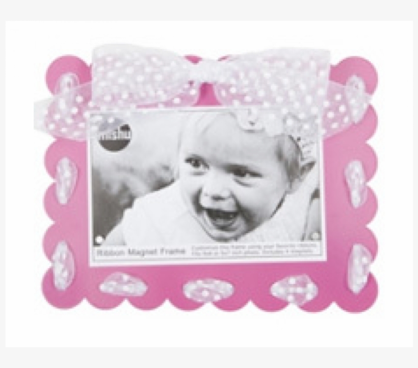 Mishu Designs Ribbon Magnet Picture Frame, Hot Pink, transparent png download