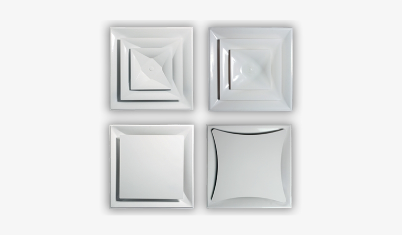Square Cone Diffuserers - Ceiling, transparent png download