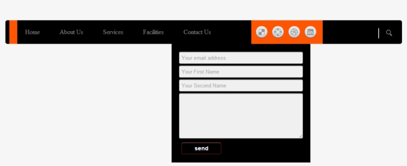 It Can Be Used Like A Drop Down Navigation, Mega Menu - Menu Bar Responsive, transparent png download