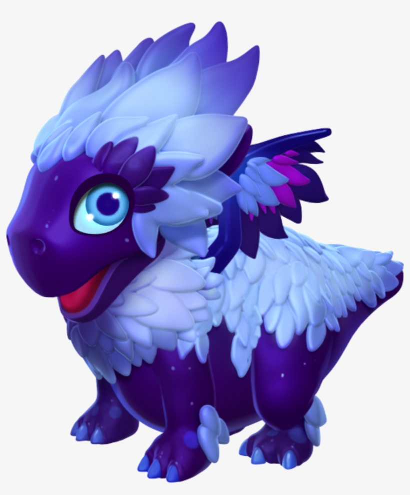 Fluffy Dragon Baby - Portable Network Graphics, transparent png download