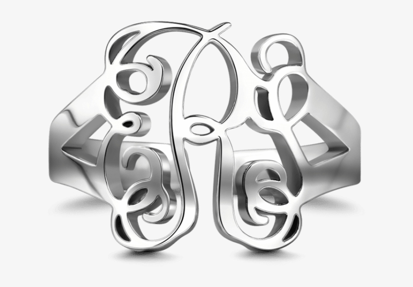 Monogram Rings Soufeel Personalized Monogram Ring Rose, transparent png download