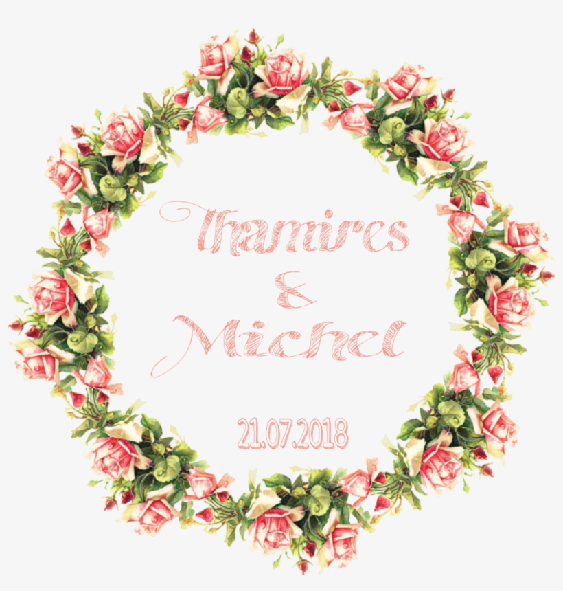 Vintage Flower Frame Png, transparent png download