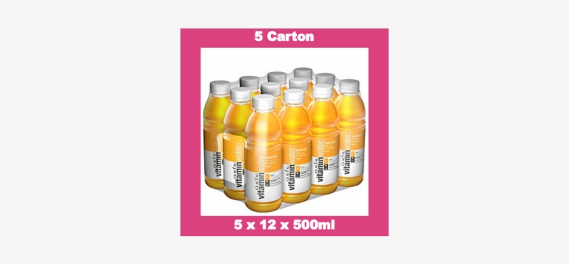 Glaceau Vitamin Water Essential 5x12x500ml - Glaceau Vitamin Water Essential, transparent png download