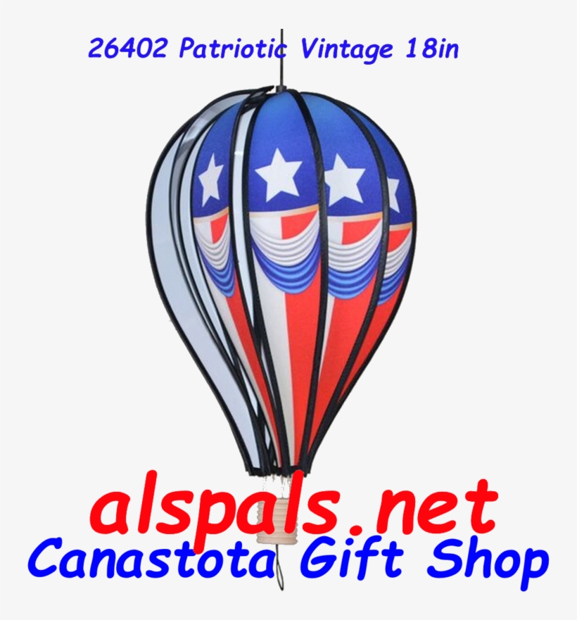 #26402 Vintage Patriotic Hot Air Balloon Upc# 630104264024 - Hot Air Balloon, transparent png download