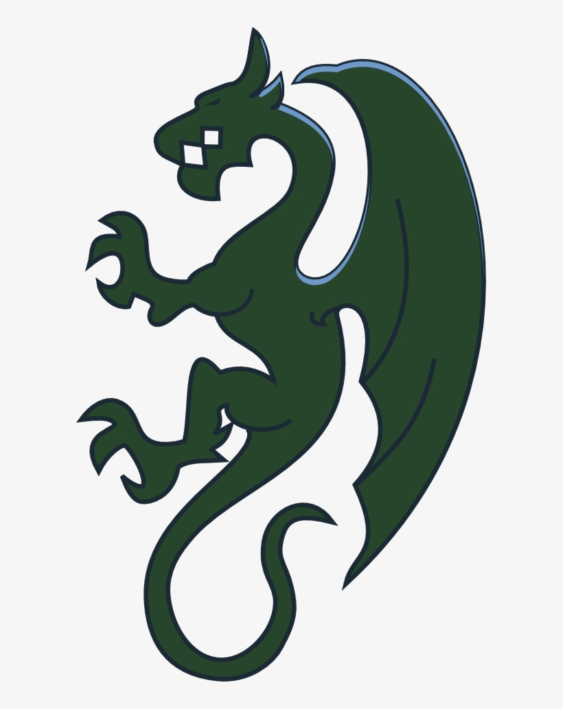 Silhouette - Dragon - Lego Minifigures Knight Decals, transparent png download