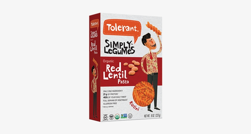 Tolerant Red Lentil Pasta, transparent png download