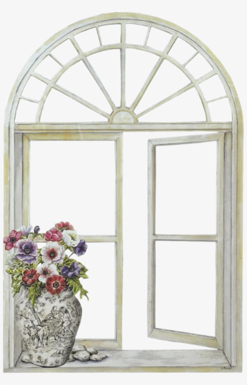 صور نوافذ للاستخدام فى التصميم - Stupell Industries Faux Arch Window Mirror Scene, transparent png download