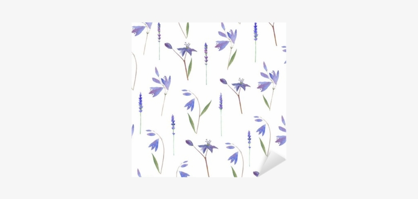 Bluebell And Lavender Seamless Pattern - Lavender, transparent png download