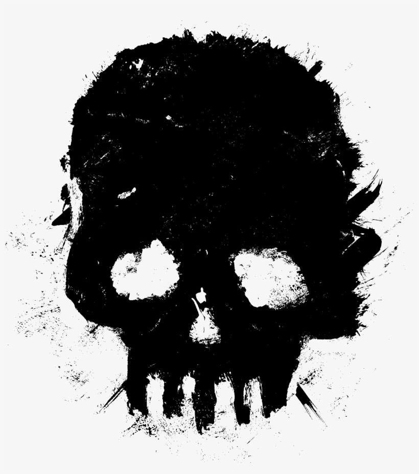 4 Grunge Skull - Guirlande Halloween A Fabriquer, transparent png download