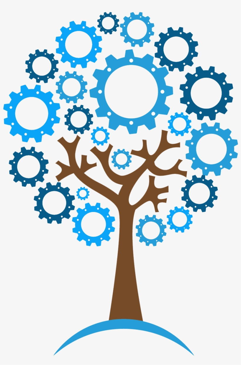 Cirrus 4 Syte Blue Tree Icon - Vector Graphics, transparent png download