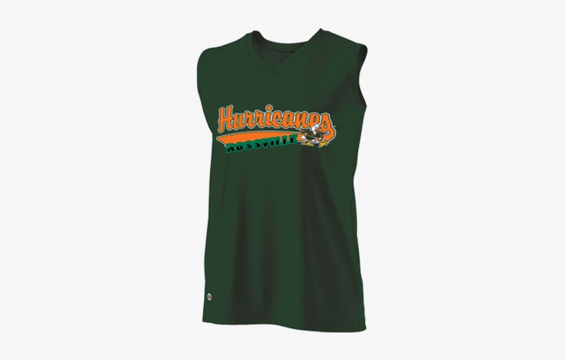 Miami Hurricanes Girls Sleeveless Softball Jersey - Active Tank, transparent png download