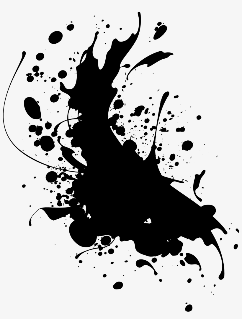 Paint Blue Clip Art - Paint Splatter Png, transparent png download