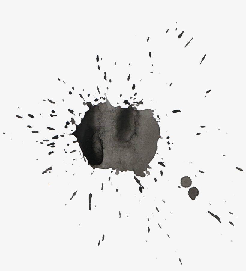 Free Black Splatter Png - Circle, transparent png download
