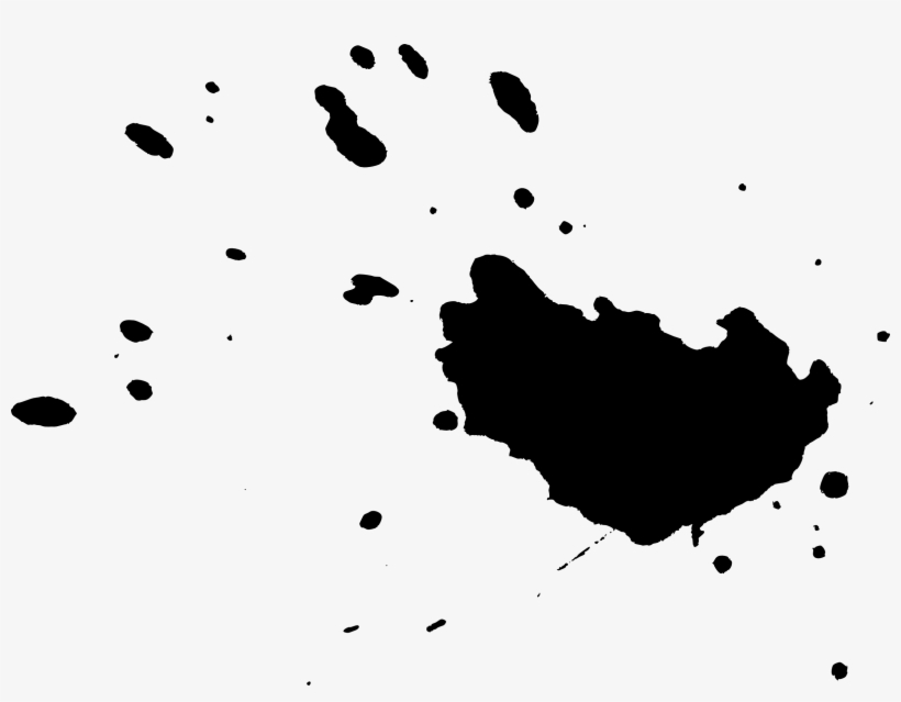 20 Black Paint Splatters Vol - Portable Network Graphics, transparent png download