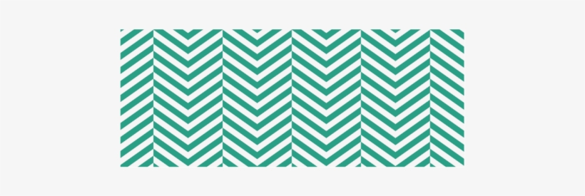 Emerald Green And White Classic Chevron Pattern Custom - Classroom, transparent png download