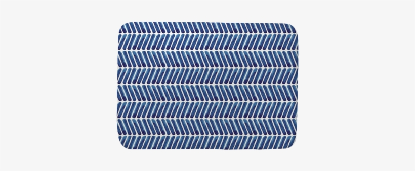 Blue Chevron Watercolor Pattern - Vandoros Metropolis Noir Black & Gold Wrapping, transparent png download