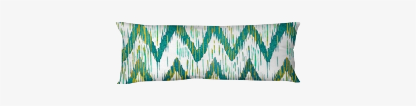 Watercolor Ikat Chevron Seamless Pattern - Watercolor Painting, transparent png download