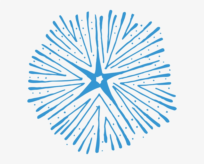Get Them On @creativemarket - Blue Hand Drawn Star, transparent png download