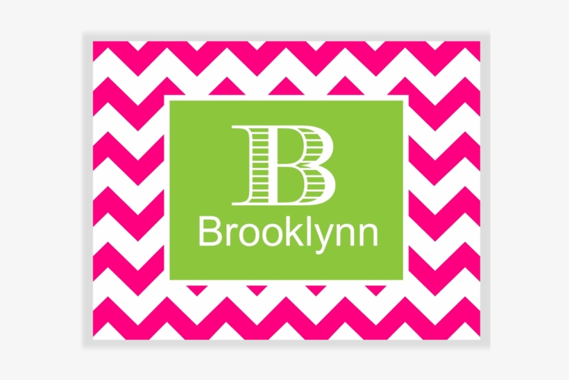 Chevron Note Cards - Cathy's Concepts Personalized Paperweight - Blue, transparent png download