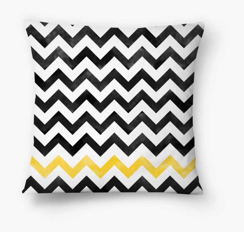 Almofada Watercolor Chevron Ii De Lorena Valimna - ورق مخطط ابيض واسود, transparent png download