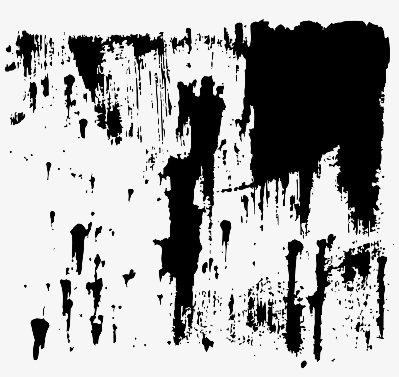 Dirt And Grime Png Clipart Free Library - Black Paint Smear Png, transparent png download