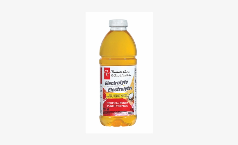 Pc® Tropical Punch Electrolyte Beverage With Coconut - President's Choice Electrolytes, transparent png download