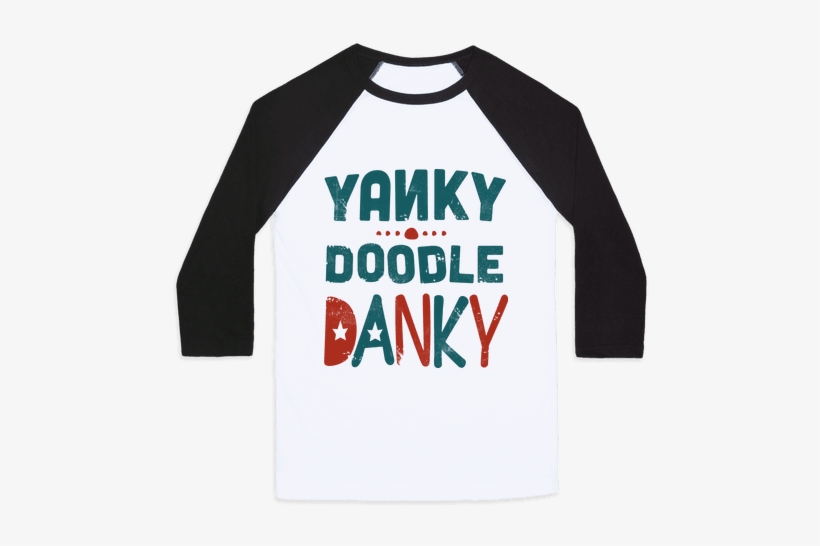 Yanky Doodle Danky Baseball Tee - Lgbt, transparent png download