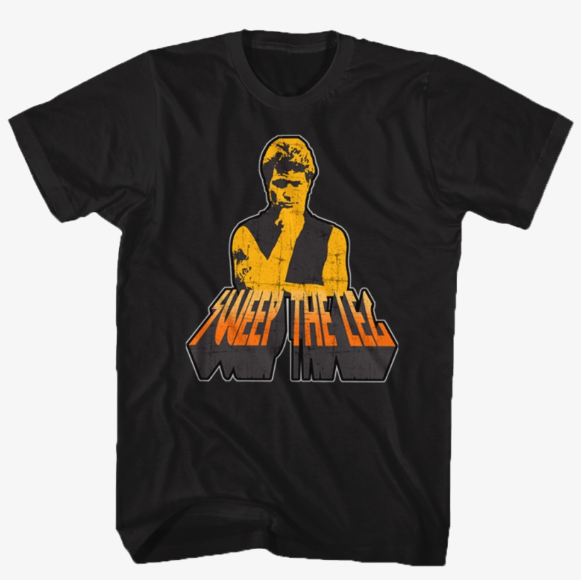 Karate Kid Sweep The Leg Cobra Kai T-shirt - Cobra Kai T Shirt, transparent png download