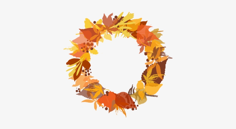 Graphic Transparent Download Fall Wreath Christmas - Visiting Teaching October 2016, transparent png download