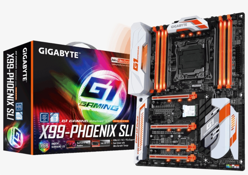 Ga X99 Phoenix Sli - Gigabyte Ga X99 Phoenix Sli Motherboar, transparent png download