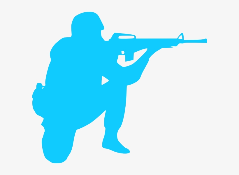 Blue Soldier Clip Art - Soldier Clip Art, transparent png download