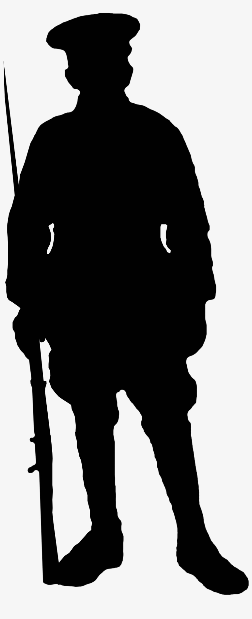 Silhouette-279799 1280 - First World War Soldier Silhouette Transparent
