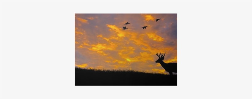 Deer Hunting Silhouette Art, transparent png download