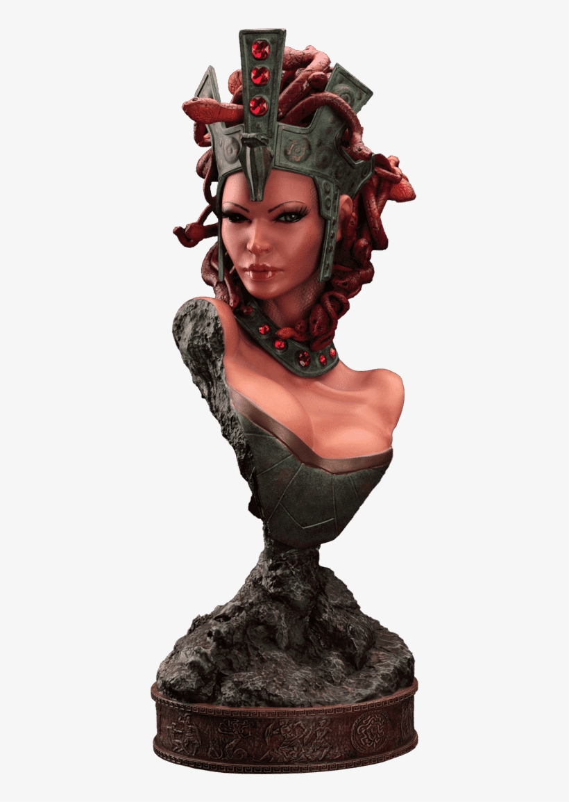 Hmo's Medusa Statue Bust - Medusa Statue Bust, transparent png download