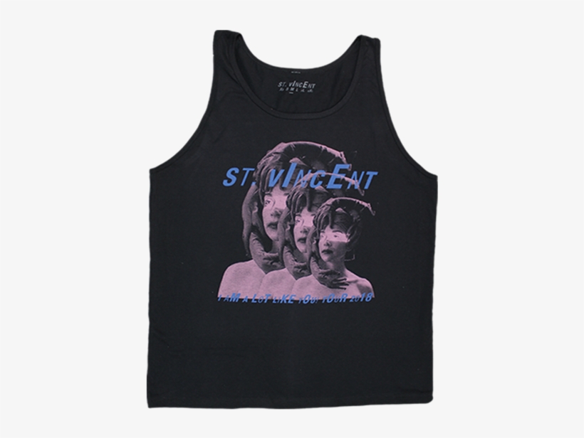 Triple Medusa Hands Dark Grey Tank - Grey, transparent png download