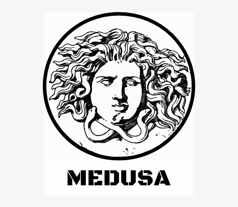 Medusa Logo - Medusa Black And White Graphics, transparent png download