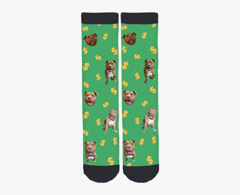 Meaty The Pit Bull Crew Socks - Sock, transparent png download