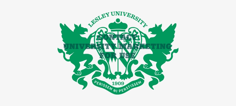 Lesley Crest With Watermark - Lesley University Crest, transparent png download