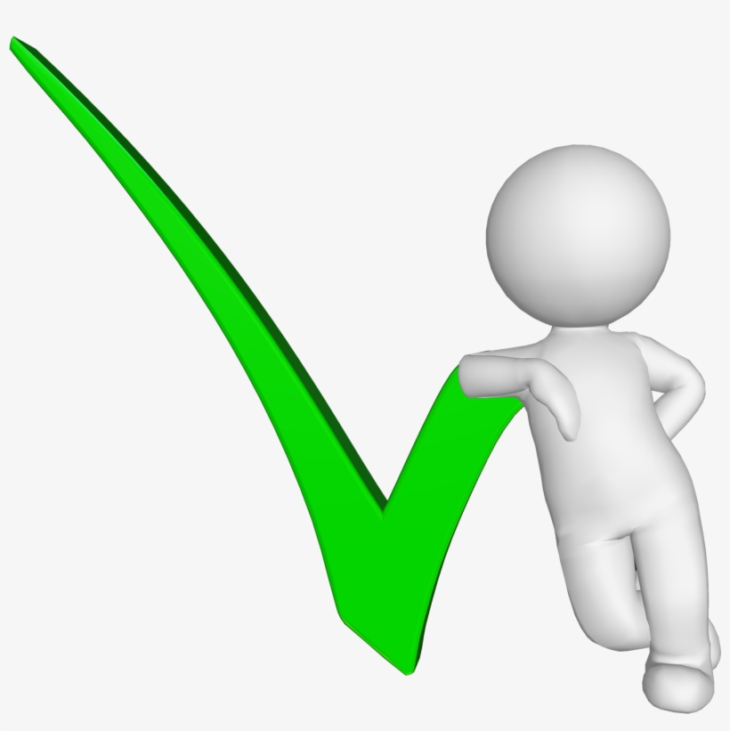 Png Positivo - Ppt Man Check Mark, transparent png download