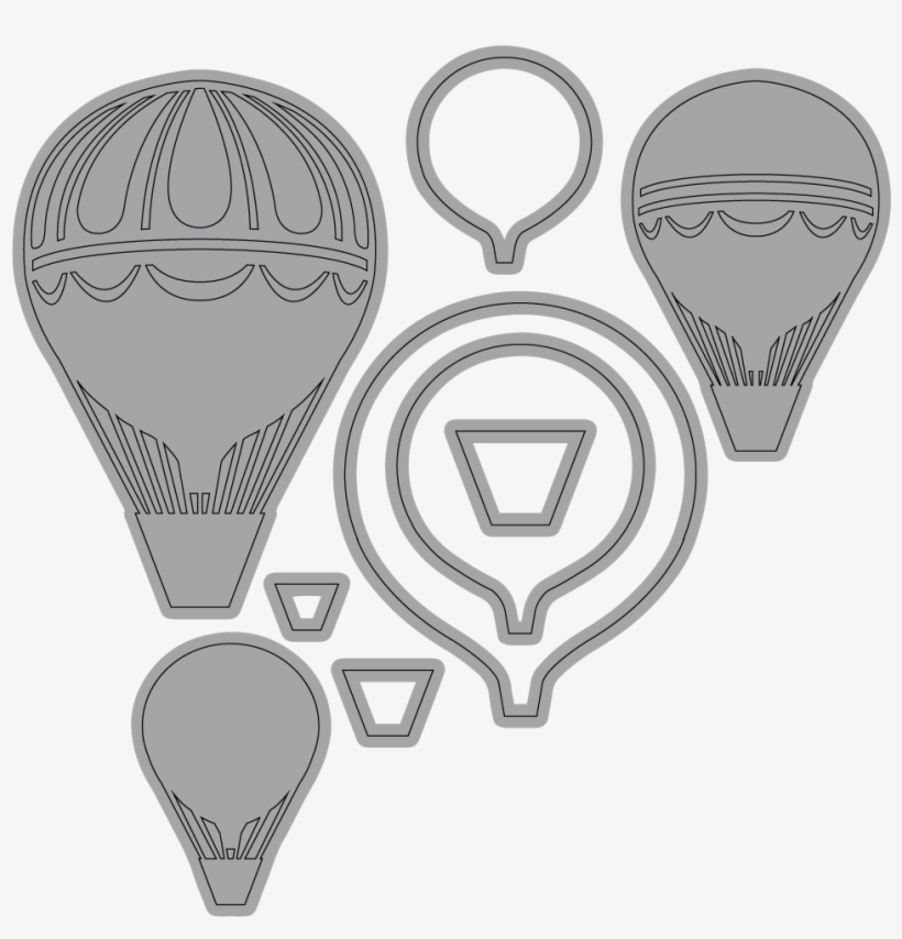 Vintage Balloon Race - Scrapbooking, transparent png download