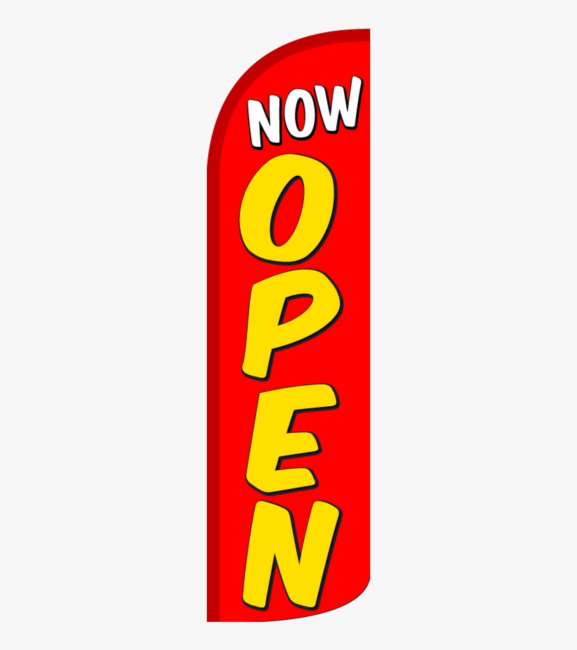 Nowopen B41 - Now Open Feather Flags, transparent png download