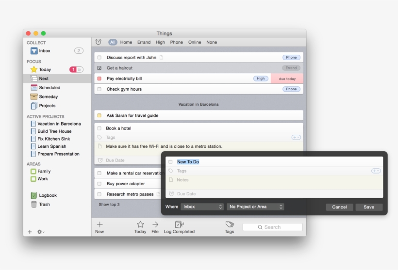Things For Mac - Things, transparent png download