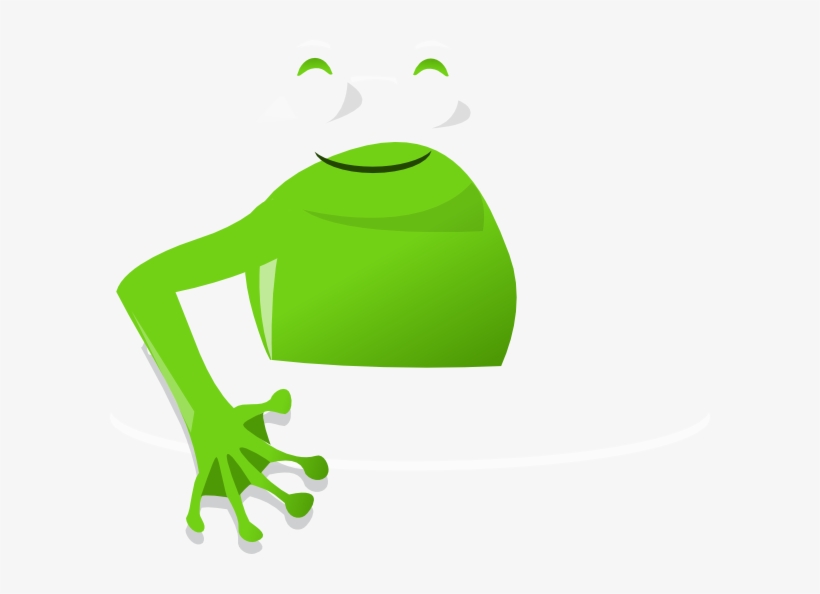 Green With Left Arm Clipart - Ancas De Rana Dibujo, transparent png download