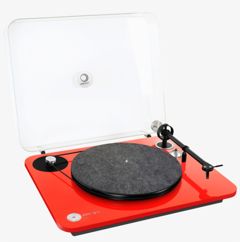 Elipson Omega 100 Riaa Bt Turntable - Elipson Omega 100 Turntable (red), transparent png download