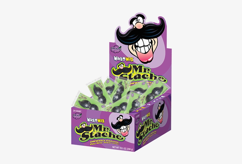Wack O Wax Wax Mustache For Fresh Candy And Great Service, - Wack O Wax Candy, Mr Stache, Grape - 24 Candies, 10.1, transparent png download