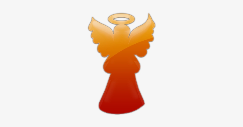 Drawing Angel Icon - Orange Angel, transparent png download