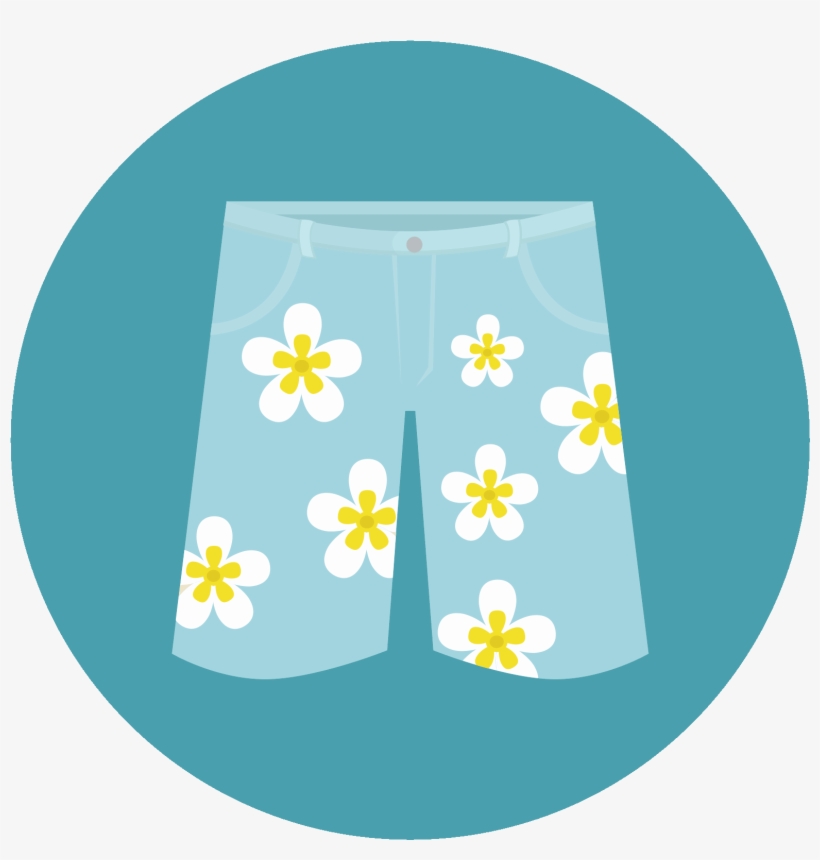 Swimming Shorts Icon - Shorts, transparent png download