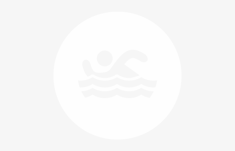 Icon Swimming White - Fees Png White, transparent png download