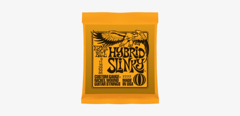 Ernie Ball Hybrid Slinky - Ernie Ball 2222 Electric Guitar Strings - Nickel, Hybrid, transparent png download