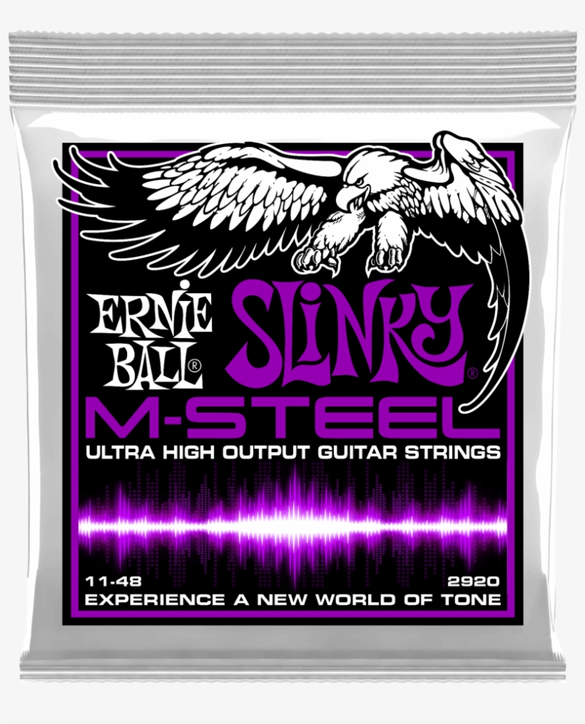 Eb M Steel Power Slinky 11 - Ernie Ball 2915 M Steel Skinny Top Heavy Bottom Guitar, transparent png download